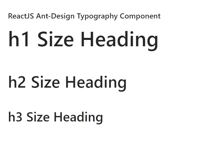 Typography Component