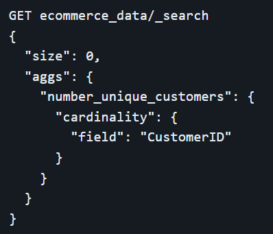 Cardinality aggregation