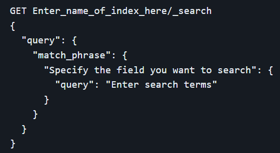 Match Queries