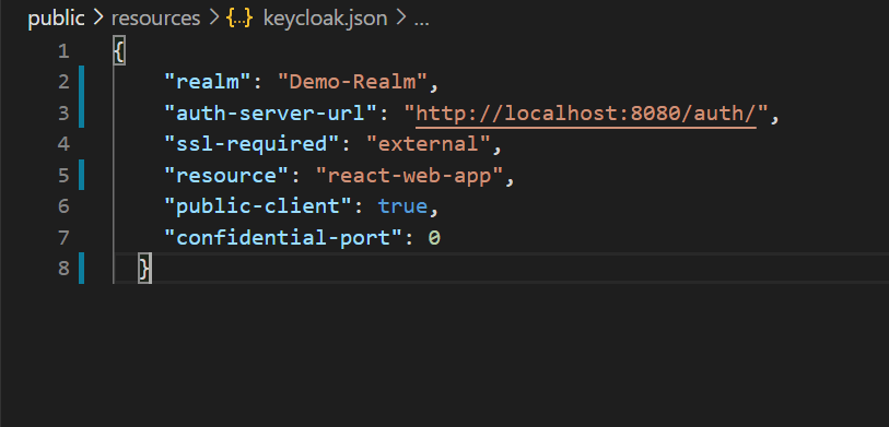 Keycloak json