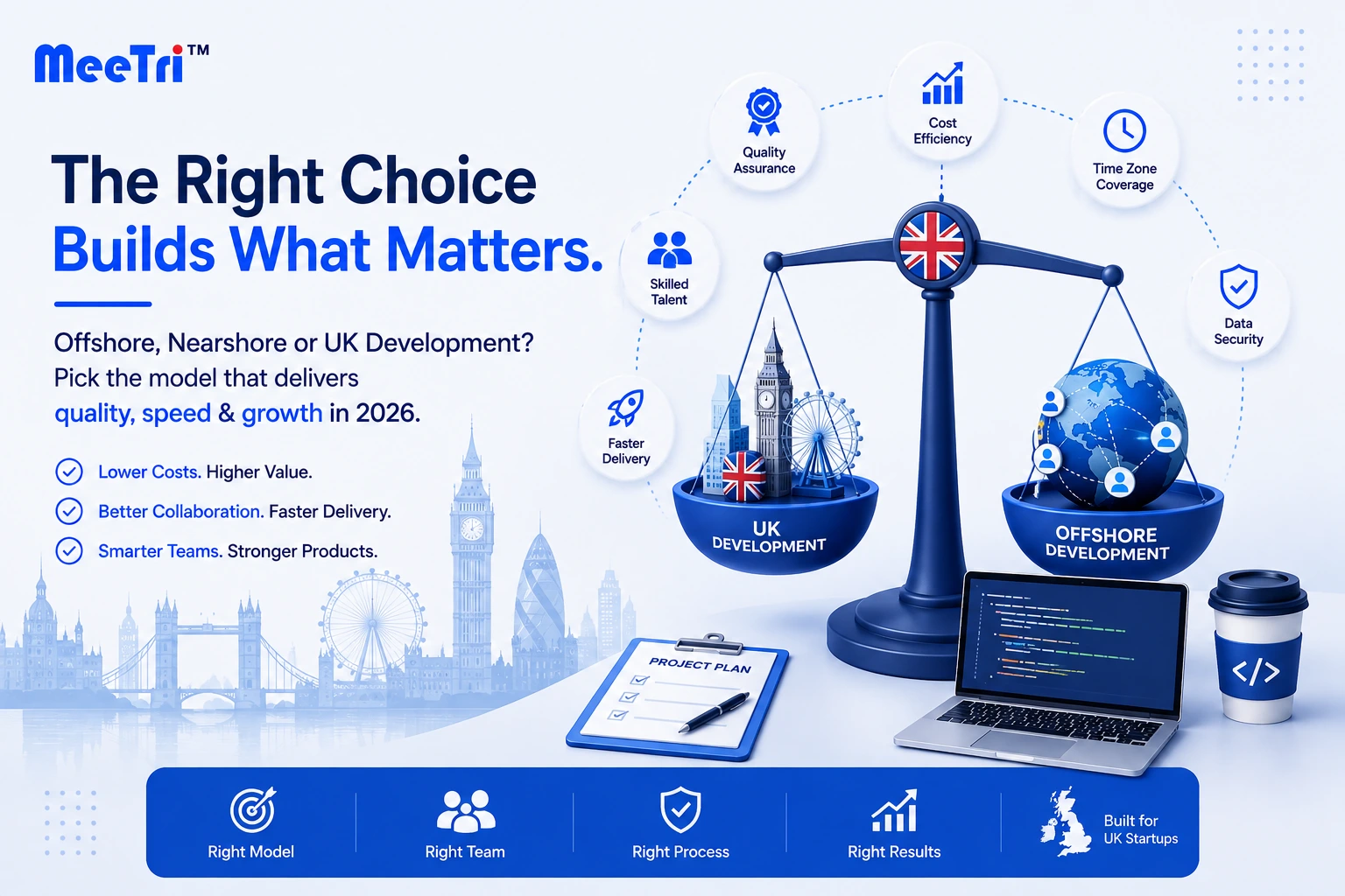 Offshore vs UK software development comparison for British startups